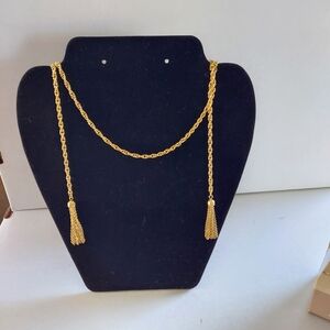 Vintage Avon Golden Tassel Necklace